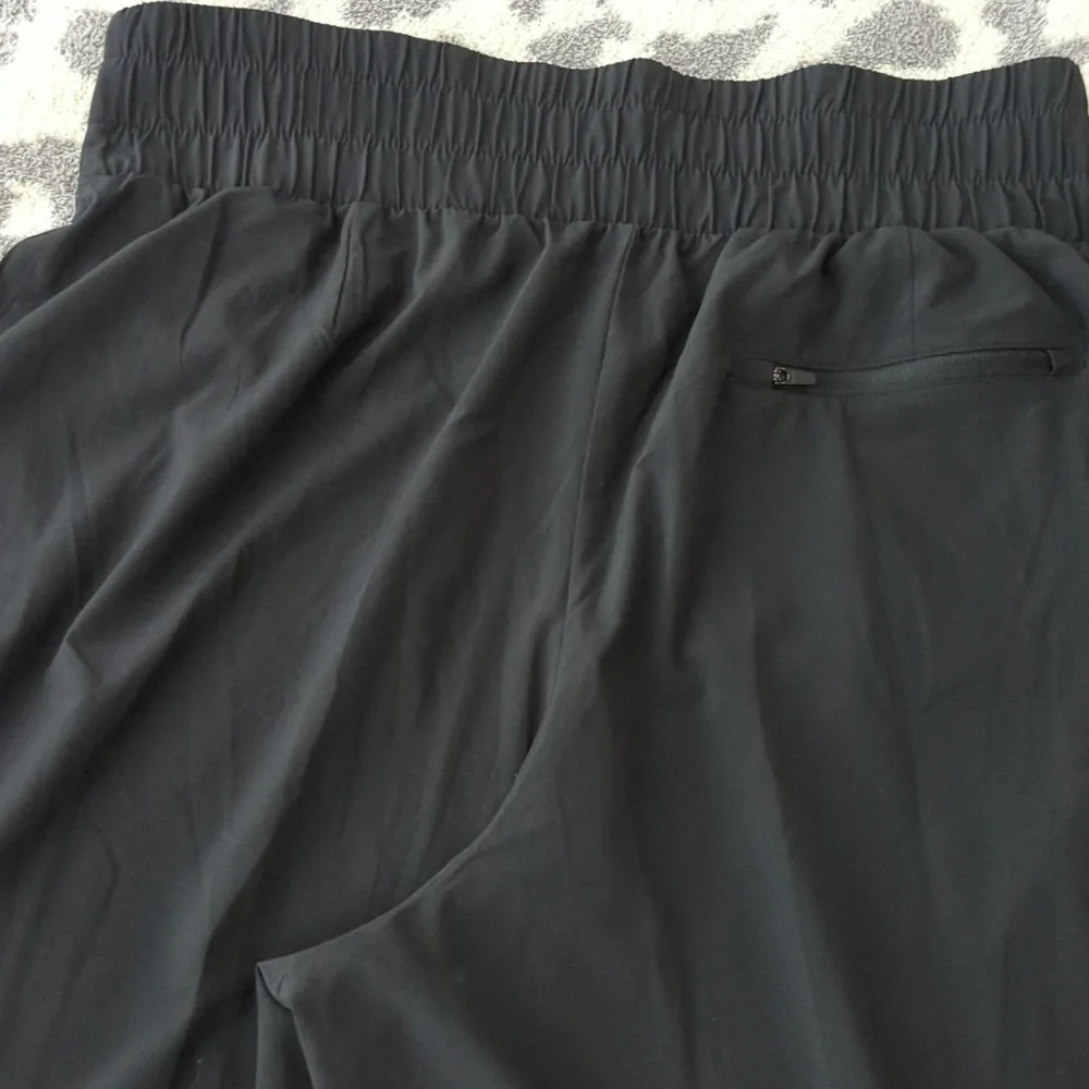 NWT! ~ALL IN MOTION~ BLACK WIDE WAIST VERY LONG ACTIVE WIDE LEG PANTS-L/LONG - Picture 5 of 9